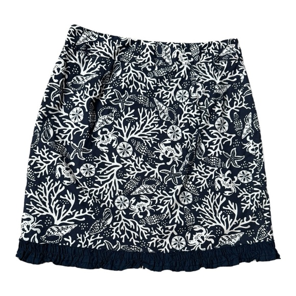 Vineyard Vines Nautical Ruffle Skirt size 0 - Picture 4 of 7